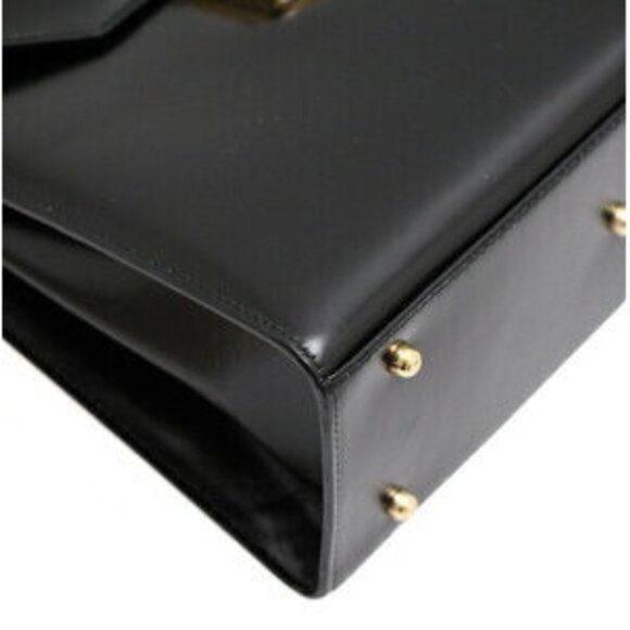 Gucci Leather Black Handbag Ladylock - Picture 6 of 6